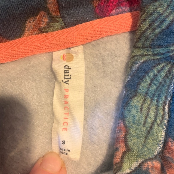 Anthropologie, Sunday Practice, Cowl-Neck, Drawstring Sweatshirt, Size S - Picture 2 of 5